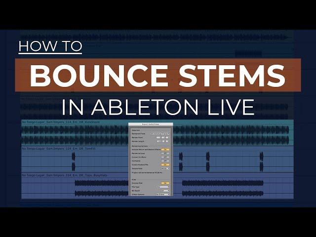 How to Export Stems in Ableton Live 10 in 2020 [Tutorial]