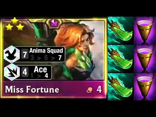 3 Star Miss Fortune Full Origin Class - 6 Items - One Shot The Whole Board