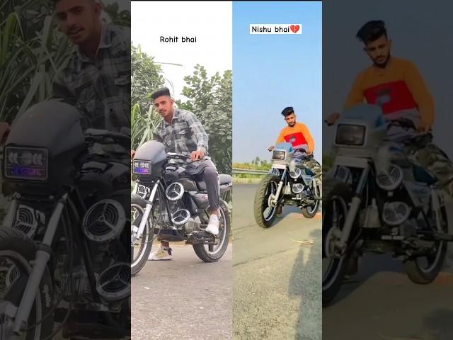 Nishu Deswal bhai aur Rohit Jaiswal bhai ne bike Uncha Kiya piche se nishu Rohit bhai ke subscribe
