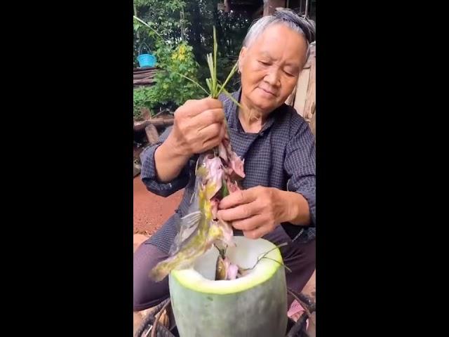 Life Natural ! Grandma Cooking food at Country Side # 3
