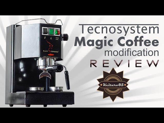 ОБЗОР / REVIEW Tecnosystem Magic Coffee +MOD переделка под молотый кофе и пар.