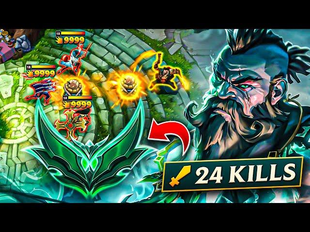 RANK 1 GANGPLANK TEACHES HOW TO WIN EVERY GAME (70K DAMAGE 24 KILLS)