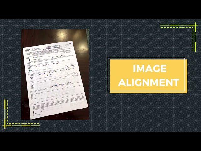 Image Features & Alignment with OpenCV