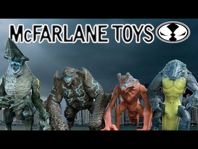 Pacific Rim Action Figure Playsets + Comic - Knifehead, Leatherback, Otachi, Raiju | McFarlane Toys