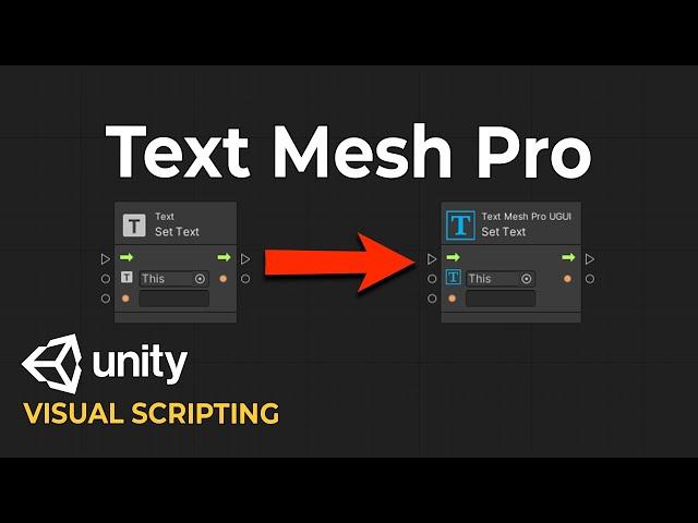 Unity Visual Scripting and Text Mesh Pro