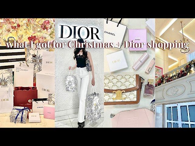 what I got for Christmas & Dior shopping  unboxing    vlog  philippines 