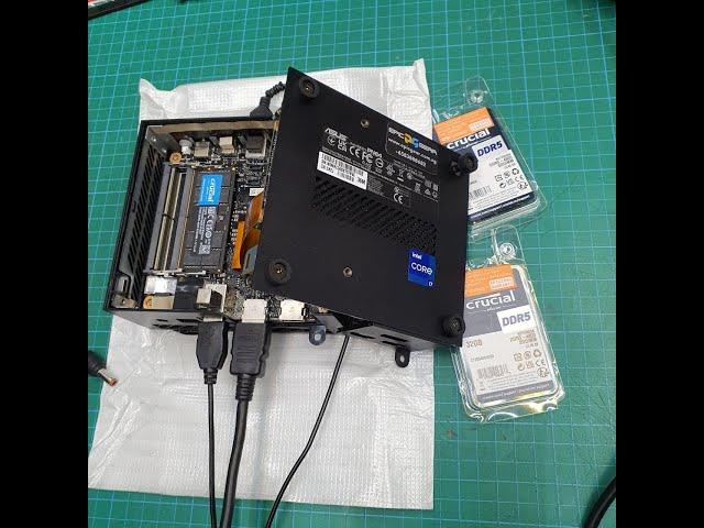 How we installed 64GB DDR5 Ram (32GB x2) in an ASUS PN64 Mini PC