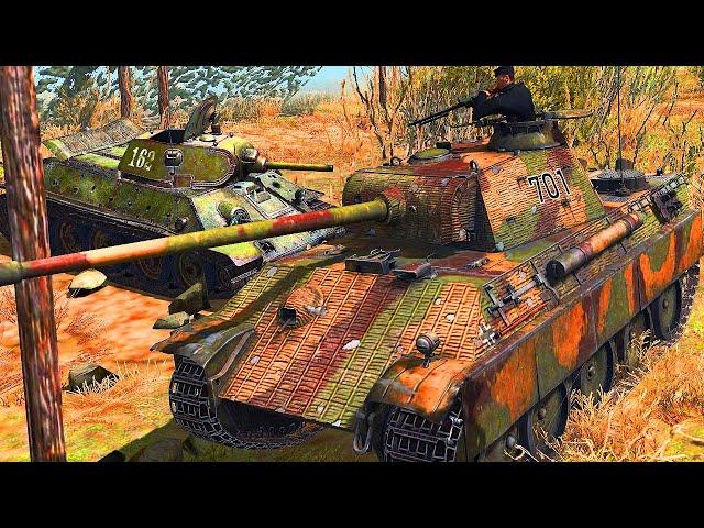 Solo Panther crushing enemy Soviets tanks - Full Gameplay - GoH: Ostfront