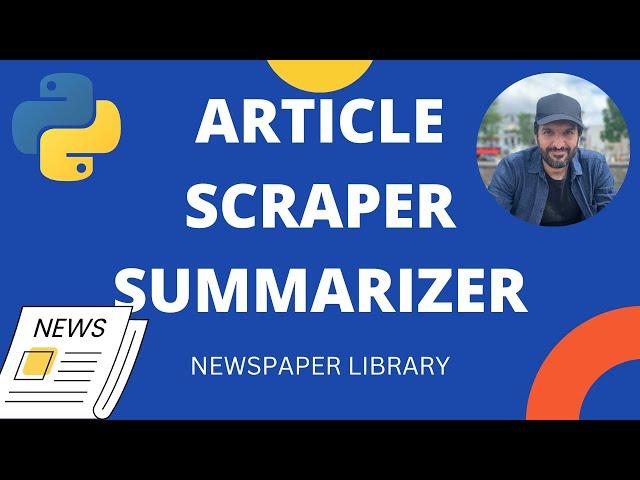 Article scraper | Keyword Extractor | Summarizer