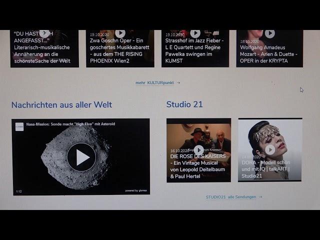 Die neue TV21 Austria  Webseite