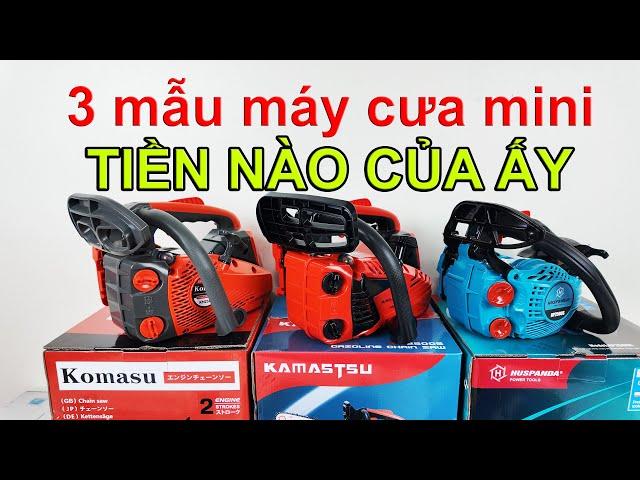 máy cưa xích xăng mini dùng gia đình bền bỉ và tiết kiệm