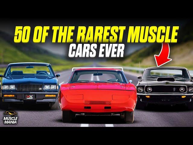 50 Rarest Muscle Cars Ever Made: Unbelievable Powerhouses That Will Blow Your Mind!