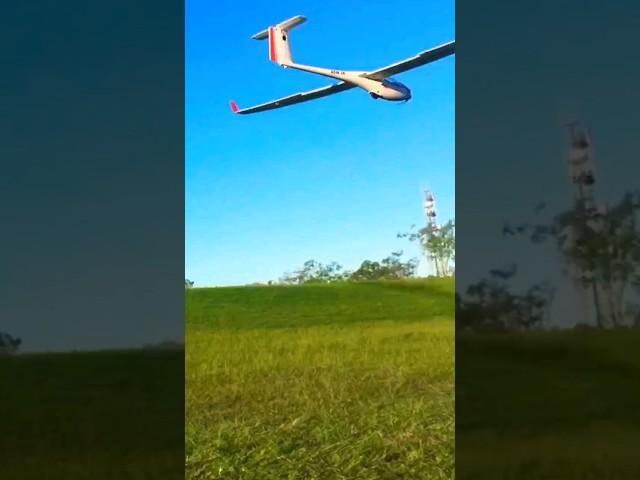 #rc ASW28  2.6m glider flyby and landing  #shorts