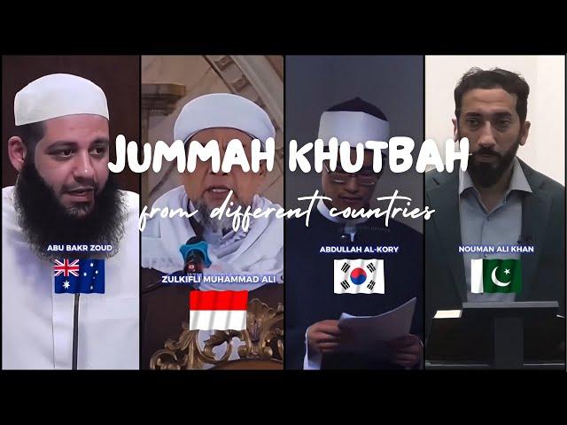 Jummah khutbah in different countries | Friday prayer | One ummah |