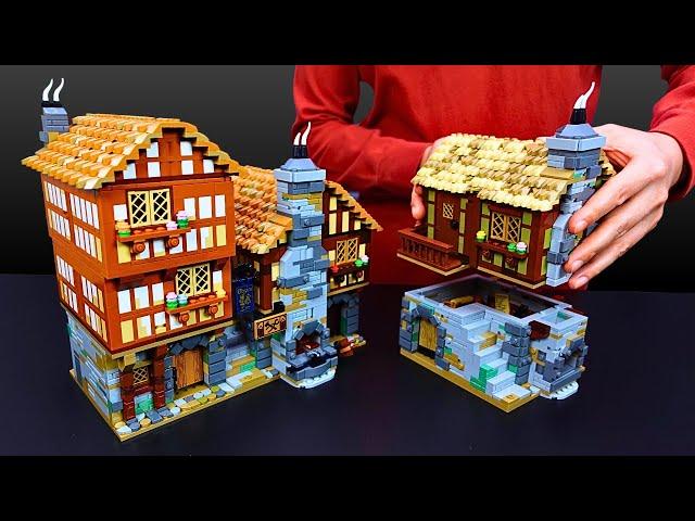 I Built Medieval Houses For My Lego Lion Knights' Castle Diorama