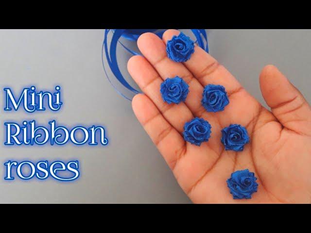 Ribbon Flowers / How to make ribbon flowers / Easy making with needle / Amazing Ribbon Tricks