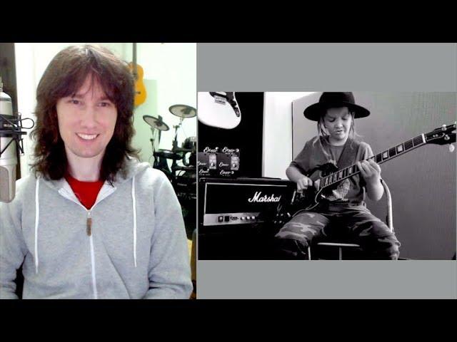 British guitarist analyses child SENSATION Taj Farrant. OBJECTIVELY!