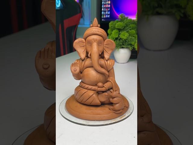 Ganesh ji Murti making with Clay Ganpati Bappa morya #shorts #short #ganesh