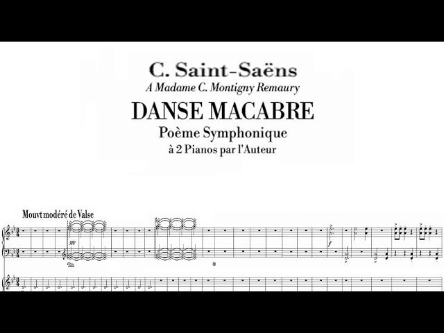 [Anastasia+Liubov Gromoglasova, {1xSCORE,2xLIVE}] Saint-Saëns: Danse Macabre for 2 pianos