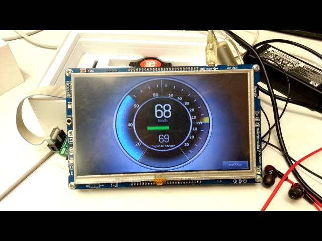 tesla like gauge on mikromedia 7 for STM32F4