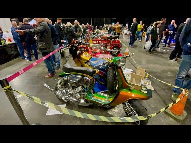 The Custom Scooter Show At Venue Cymru  . Llandudno National Scooter Rally 2024 .