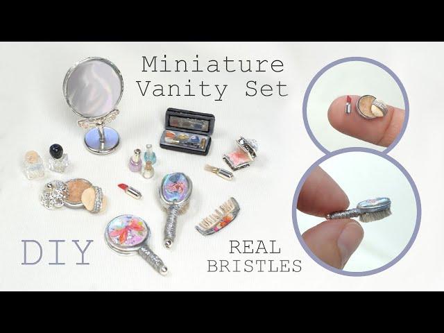 DIY Easy MINIATURE Vanity Kit / Set ACCESSORIES | Dolls house Vanity Table Set #diyvanityaccessories