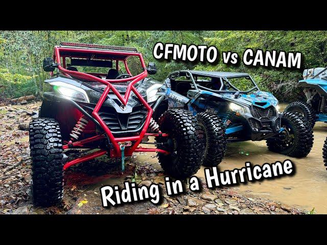 Hurricane Riding at Royal Blue in my CFMOTO w/ RZRs, Canam X3, Honda Talon...