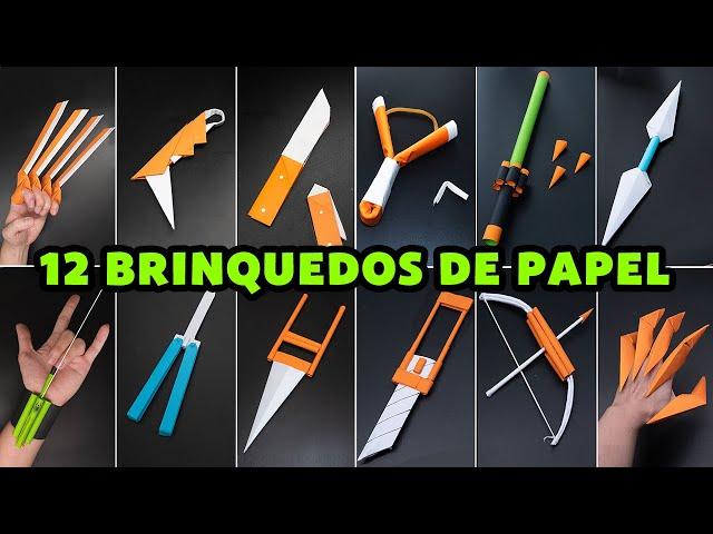 12 increíbles JUGUETES de papel que puedes hacer en casa