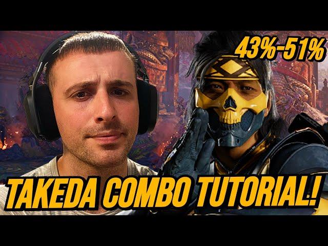 TAKEDA *HIGH DAMAGE* COMBO TUTORIAL: MORTAL KOMBAT 1!