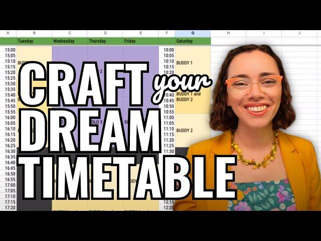 Crafting Your Dream Teaching Timetable - VMTC #pianoteacher #musiceducation #timemanagement