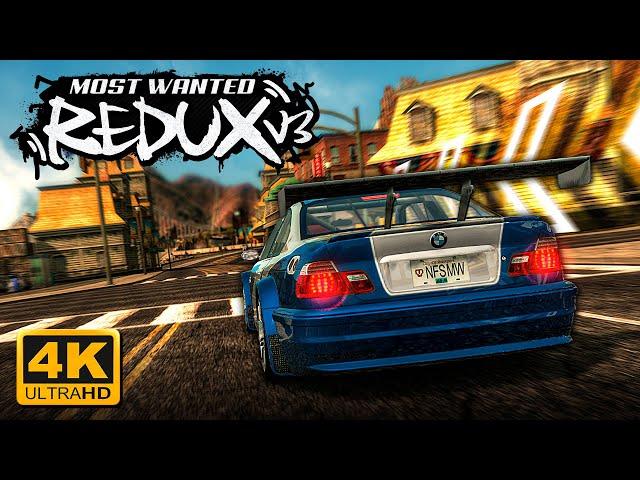 NFS Most Wanted REDUX V3 | Ultimate Overhaul, Cars & Graphics Mod in 4K