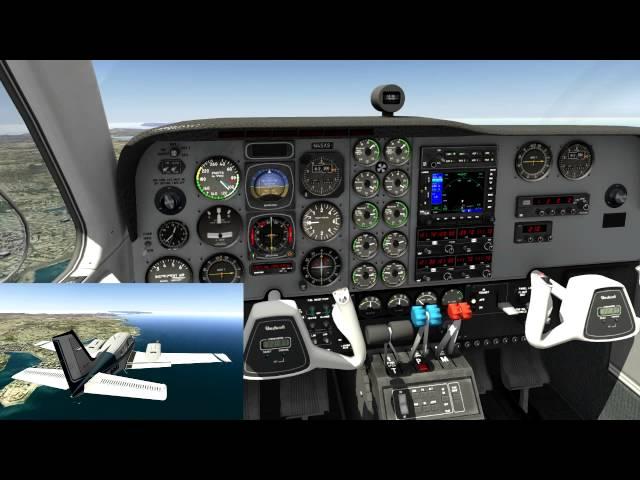 X-Plane: traffic pattern without control surfaces ...