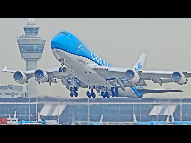 41 HEAVY LANDINGS & TAKE OFFS | A380, B747, A350, B777 | Amsterdam Schiphol Airport Spotting