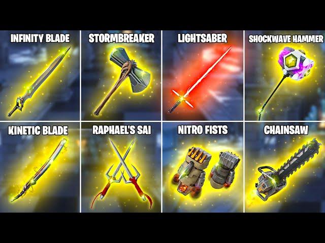 Evolution of All Fortnite Melee Weapons (Chapter 1 Season 1 - Chapter 5 Season 4)