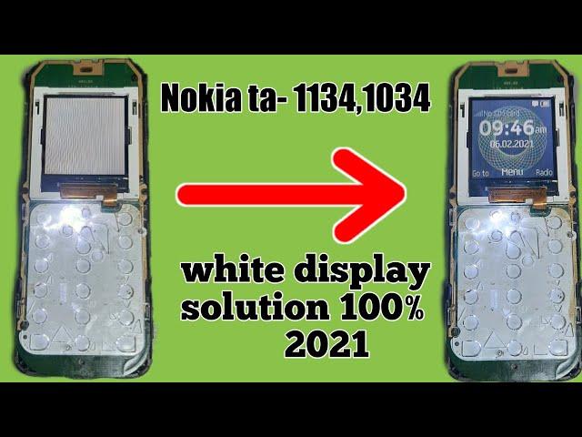 nokia ta1134 /1034 white display solution 100% 2021