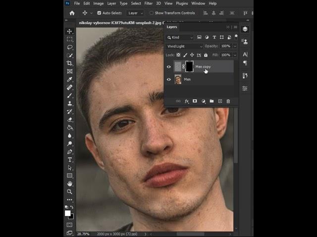 Smoothen Face in Photoshop