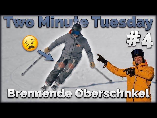 So vermeidest du brennende Beine beim Skifahren