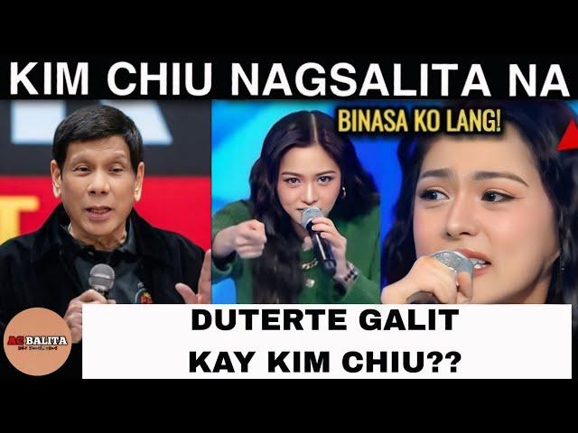 KIM CHIU NAGPALIWANAG NA, DATING PRESIDENT RODRIGO DUTERTE NAGSALITA NA|KIMPAU UPDATES