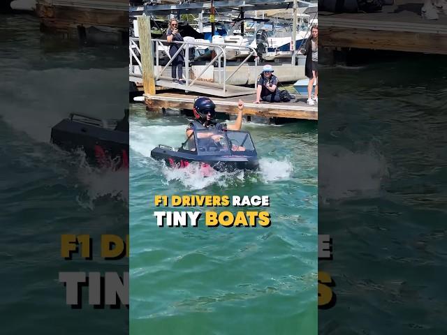 F1 Drivers On Mini Jet Boats 