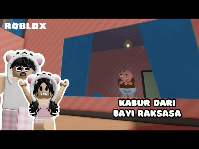 KABUR DARI BAYI RAKSASA MENYEBALKAN | TEAM BABY BERRY ESCAPE ROBLOX