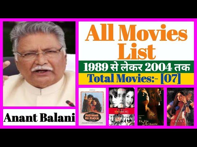 Director Anant Balani All Movies List || Stardust Movies List