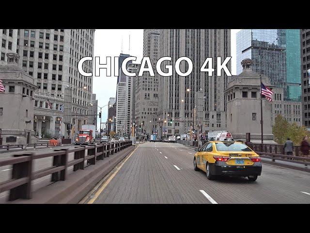 Driving into Downtown Chicago - Morning Drive - Chicago 4K