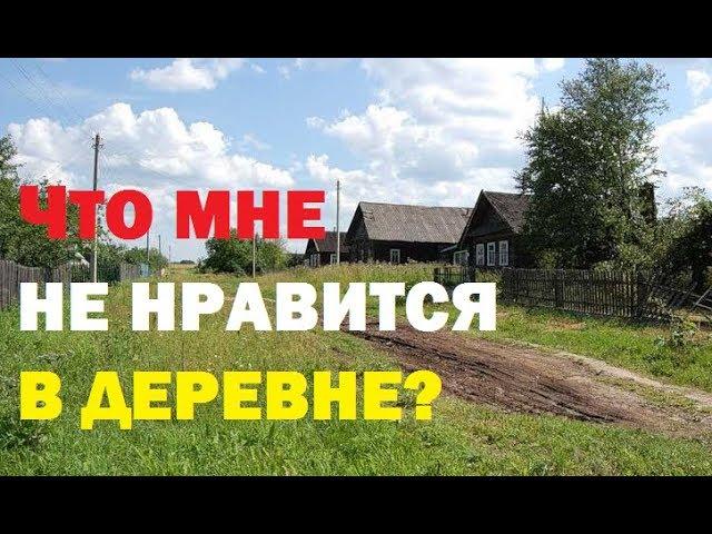 Что мне НЕ НРАВИТСЯ в деревне?