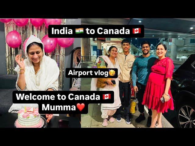 Welcome to Canada mumma | Airport vlog | India   to Canada  | #Nikkisworld