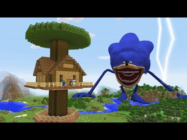 SURVIVING FROM SHIN SONIC TAPES in Minecraft Part 5 - Gameplay - Coffin Meme