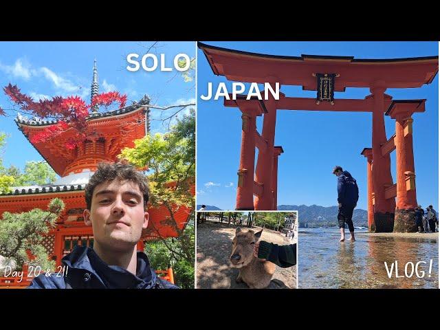 | JAPAN SOLO TRAVEL VLOG | DAY 20 & 21!| Hiroshima &  Miyajima