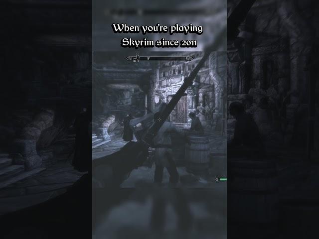 When you're playing Skyrim since 2011 #skyrim #gaming #elderscrolls #oblivion #tesv