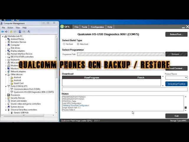 Qualcomm Phone QCN Backup And Restore Easy Step