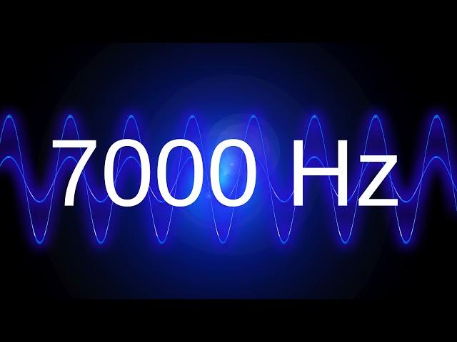 7000 Hz clean pure sine wave TEST TONE 7 khz frequency