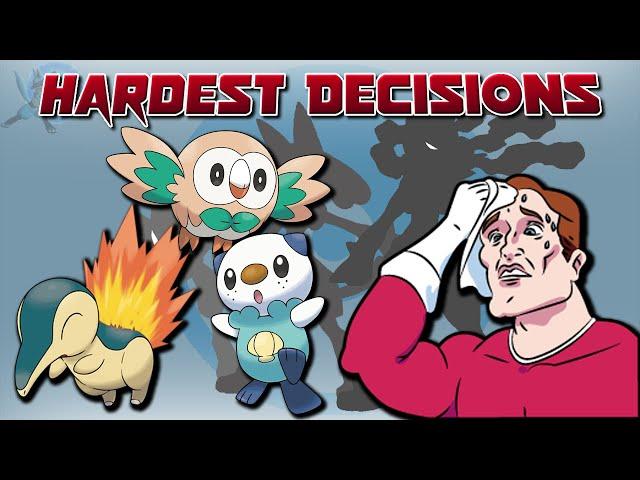 Hardest Decisions in Pokémon